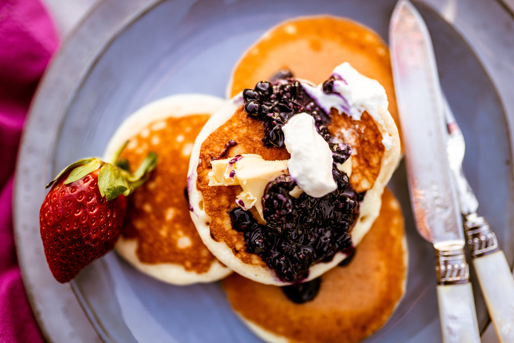 Flapjacks with a hint of berry sweetness